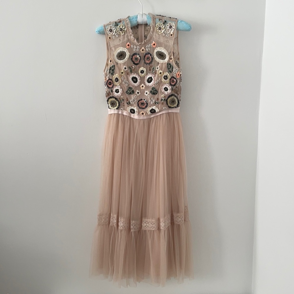 Knee length tulle dress